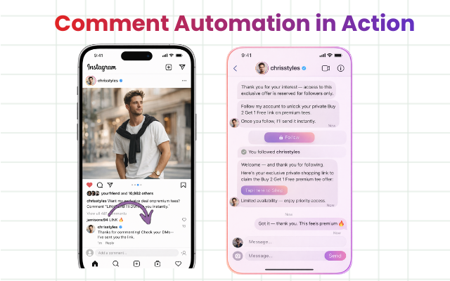 Unlimited DM and Comment Automation Action