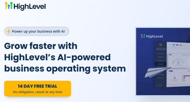 GoHighLevel Dashboard Interface