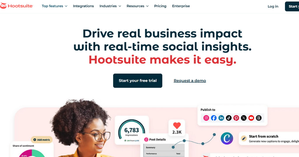 Hootsuite Dashboard Interface
